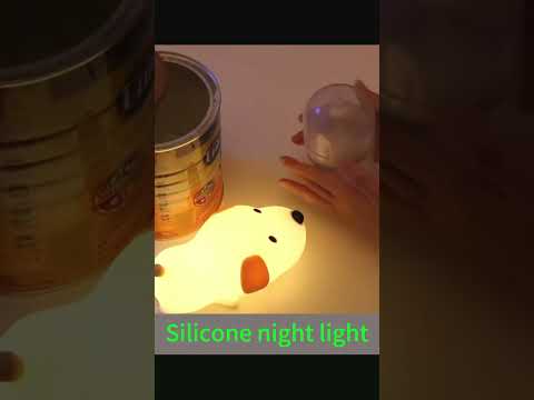 Cute Silicone Dog Touch Night Lamp Silicone Puppy Dog Night Lamp