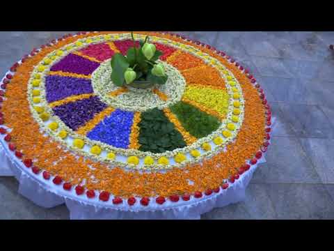 Divine flowers in Auroville's Savitri Bhavan