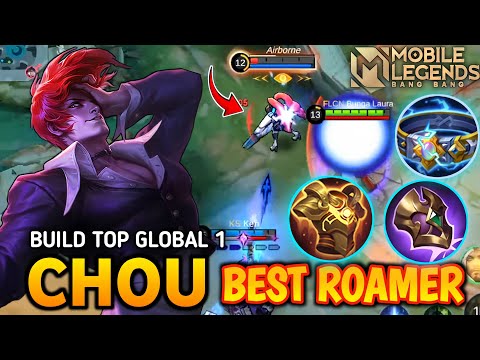 TUTORIAL CHOU ROAM FULL GAMEPLAY & ROTASI GOOD KDA ROAMER ~ MLBB