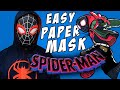 DIY SPIDERMAN MILES MORALES Mask Spider Man Across The Spider Verse
