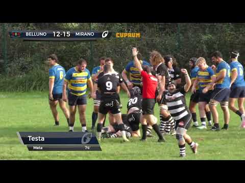 Highlights | Rugby Belluno vs Rugby Mirano 1957 | Serie B 2024-25