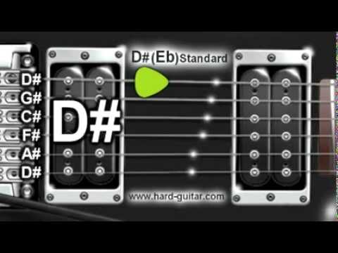 D# (Eb) Standard Guitar Tuner (D# G# C# F# A# D# Tuning)