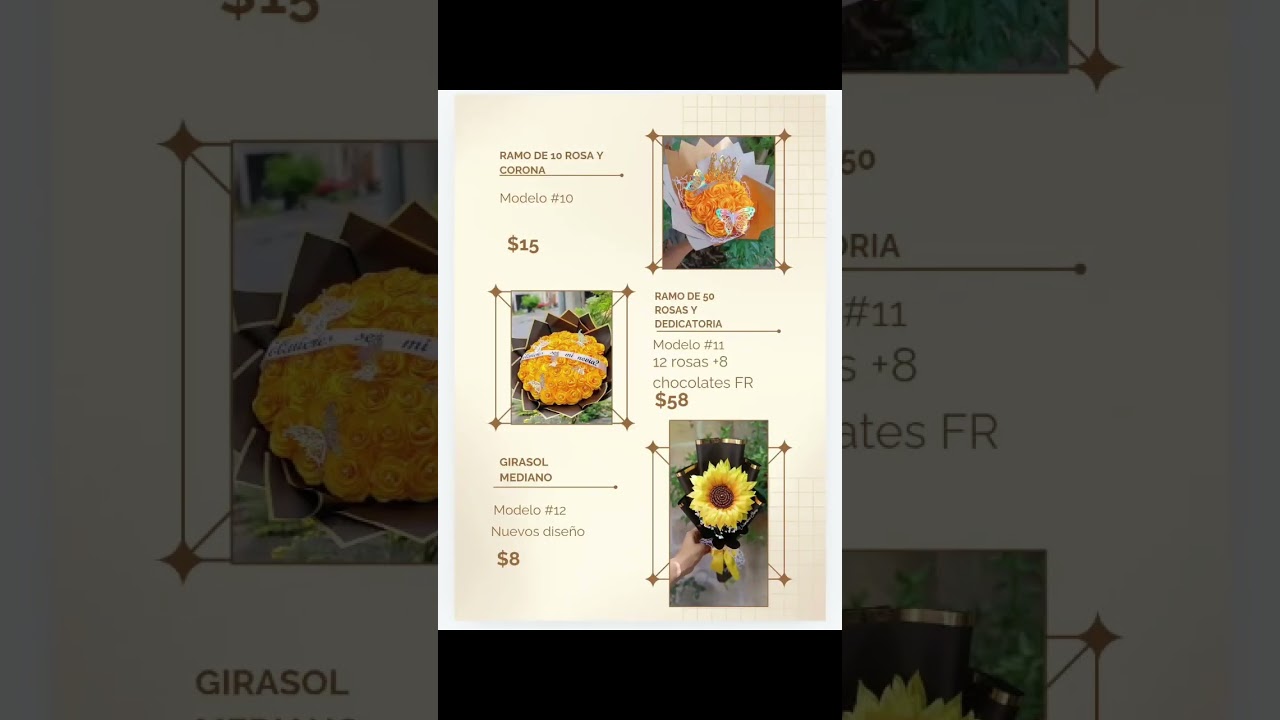 Catálogo flores amarillas 💛🌻 #emprendimiento #craftideas #craft #flores #viralvideo