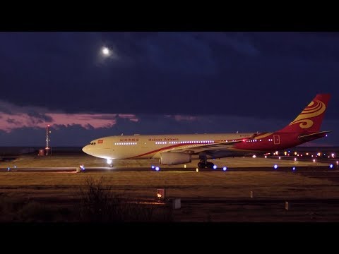 Hainan Airlines (B-5979). Landing in Tahiti (NTAA). 06:30PM. 26/10/2017