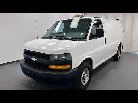 2018 Chevrolet Express Cargo Van 2500 Regular Wheelbase Rear-Wheel Drive in White for sale at Davis GMC Buick Lethbridge in Lethbridge, AB
