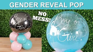 No Mess Gender Reveal Balloon Pop