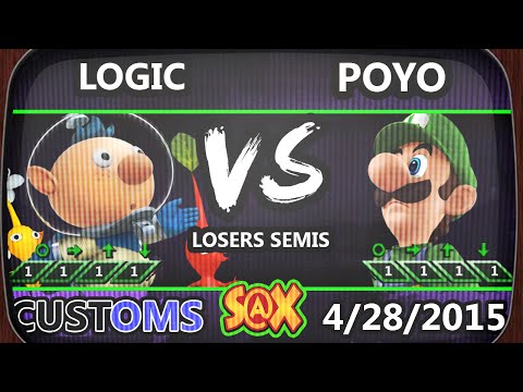 S@X Customs - Poyo (Luigi) Vs. VGBC (Logic) - SSB4 Losers Semis - Smash Wii U