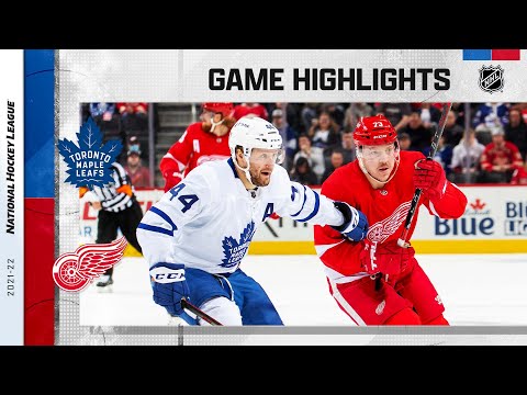Maple Leafs @ Red Wings 2/26 l NHL Highlights 2022