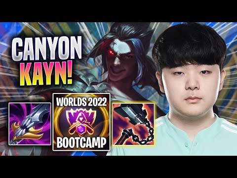 CANYON IS A BEAST WITH KAYN! - DK Canyon Plays Kayn JUNGLE vs Maokai! | Bootcamp 2022