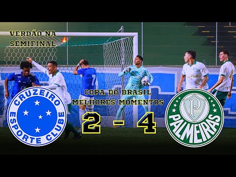 Gols e lances de Cruzeiro x Palmeiras