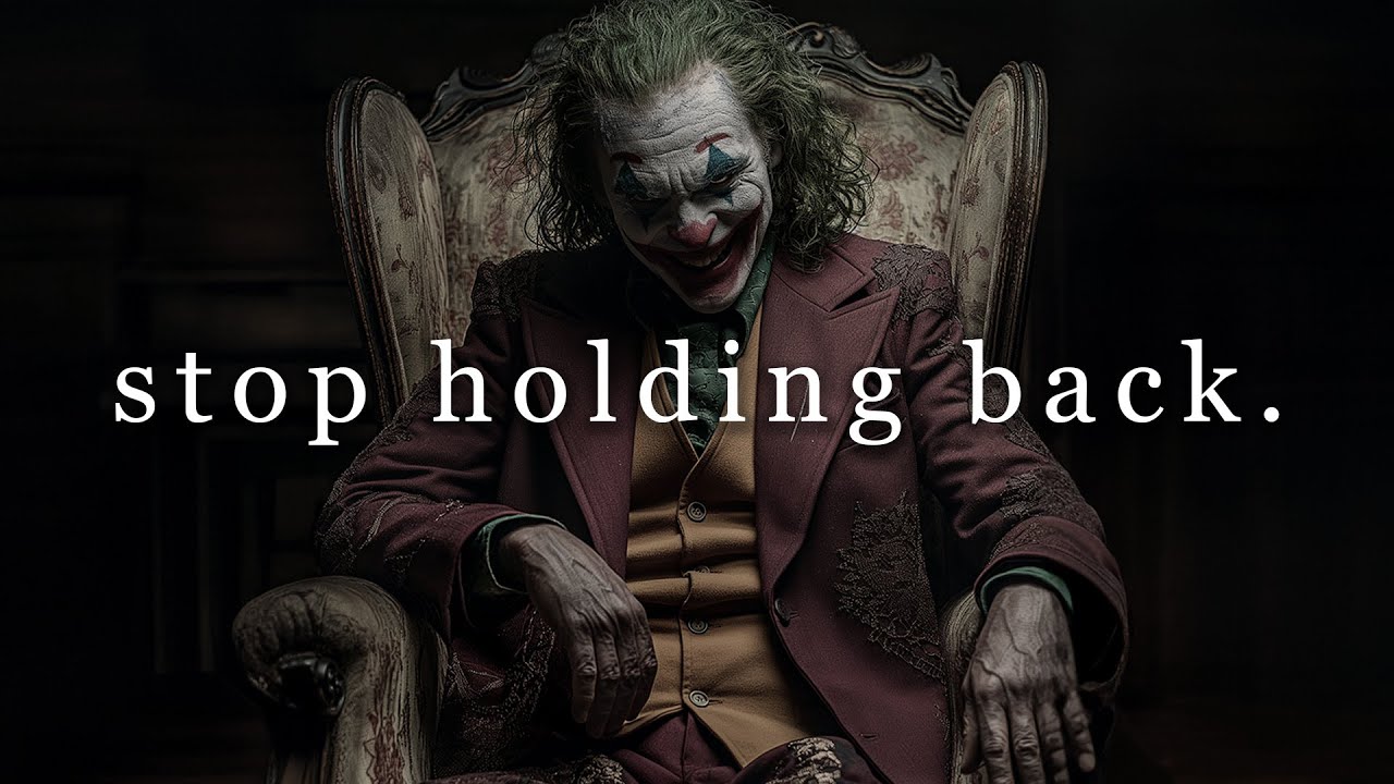 stop holding yourself back.