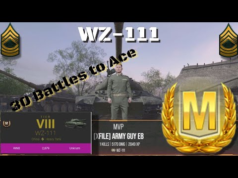 WZ-111 Ace Tanker Battle, World of Tanks Console.