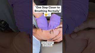 “One Step Closer to Breathing Normally” Septum, TMJ, S2, C6, Shoulder & Elbow Adjustments! #shorts