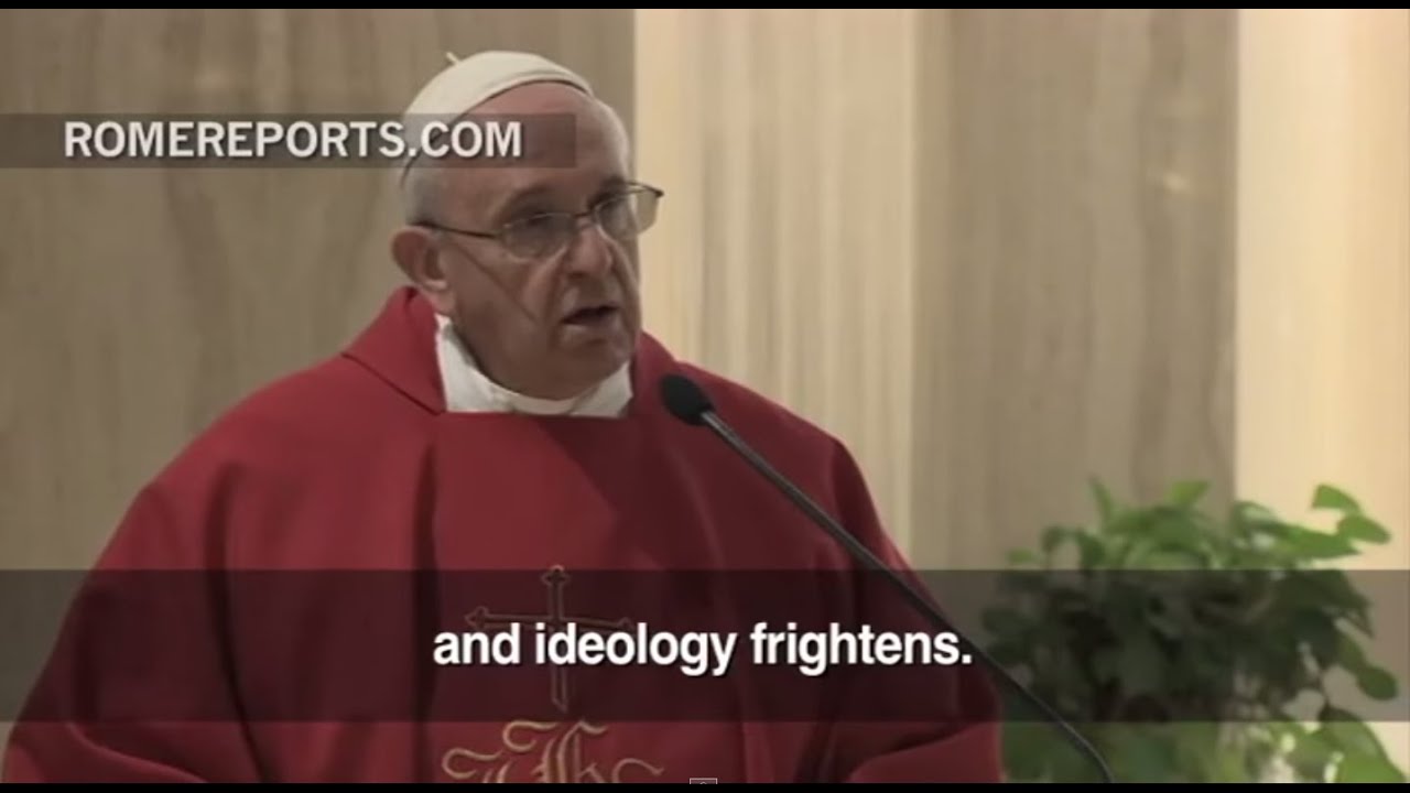 Pope: When faith becomes an ideology, it can make Christians hostile and arrogant - YouTube