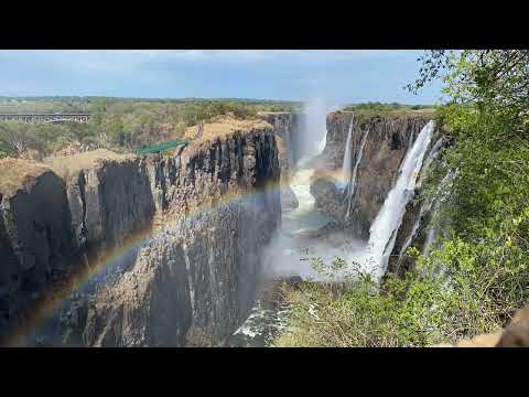 Victoria Falls with Rainbow