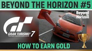 Gran Turismo 7 - Pylon Cone Knockdown 1 - Beyond the Horizon 🏆 How to Earn Gold