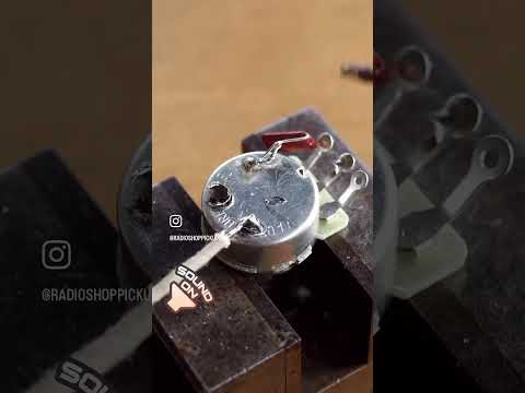 How to Solder to the top of a Guitar Pot 👍 #guitarmods #guitarist