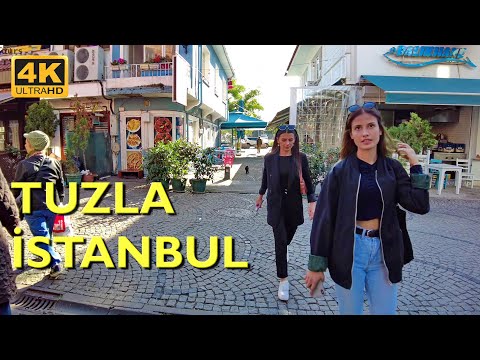 Tuzla Walking Tour 4K UHD 50fps | Tuzla Istanbul walking on sunshine