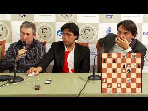 Tal Memorial 2012. Round 6. Alexander Morozevich and Hikaru Nakamura commenting on their game