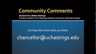 Students for a Better Hastings - Town Hall