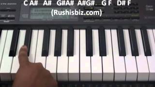 Kyunki Tum Hi Ho (Aashiqui2) - Piano Tutorials - F