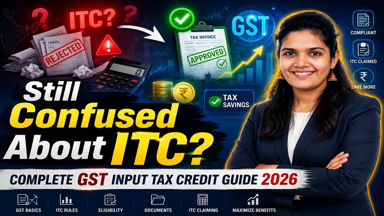 Input Tax Credit (ITC) in GST | Still Confused About ITC? - Complete GST Input Tax Credit Guide 2026