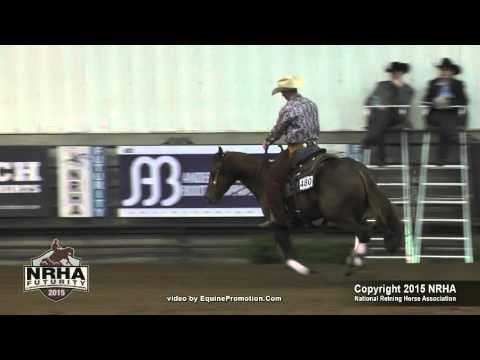 Zip Code 54022 ridden by Russell A Ratkowski, Jr  - 2015 NRHA Futurity (Level 1 Dev. Rider Class)