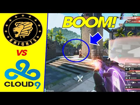 REVENGE: Cloud9 vs Knights - VALORANT HIGHLIGHTS | VCT Stage 1 Challengers NA Playoffs - Part 1