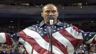 2001 WS Gm4: Lee Greenwood sings &quot;God Bless the USA&quot;