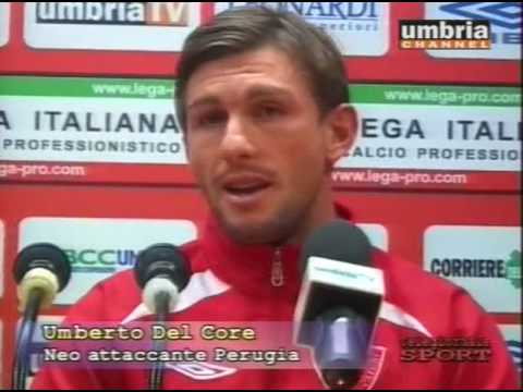 Perugia: Presentato Umberto Del Core