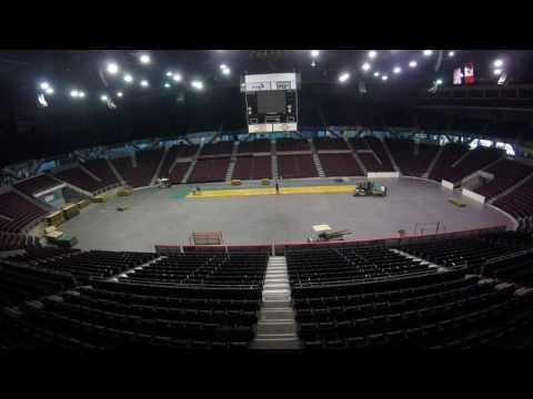 Pacific Coliseum Basketball Court Installation