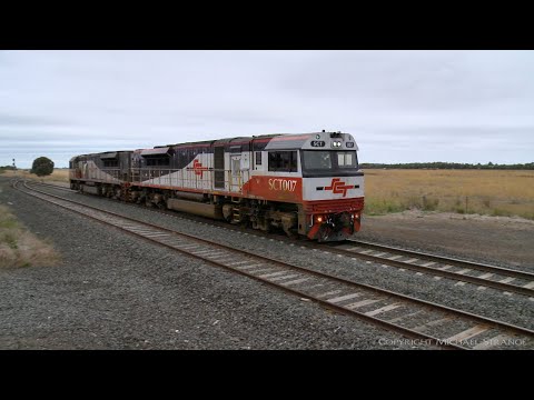 D283V SCT Class Diesel Locomotives At Gheringhap (21/2/2021) - PoathTV Australian Trains & Railways