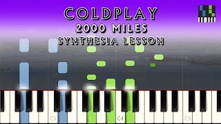 Coldplay - 2000 Miles (The Pretenders Cover) | Synthesia Lesson