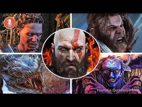 All 70 Boss Fights in God of War Ragnarök + Cutscenes & Ending [4K 60FPS No Commentary]