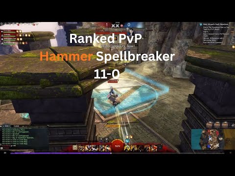 Guild Wars 2 Ranked PvP Spellbreaker 11-0 Build at the start (Willbender chased me)