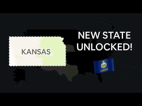 Ryan Trahan “New State Unlocked” (Kansas) 50 States in 50 Days.