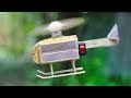 How To Make A Flying Helicopter With Matches And DC Motor