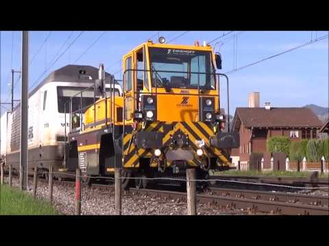 Bahnverkehr in Gwatt/Le trafic ferroviaire à Gwatt