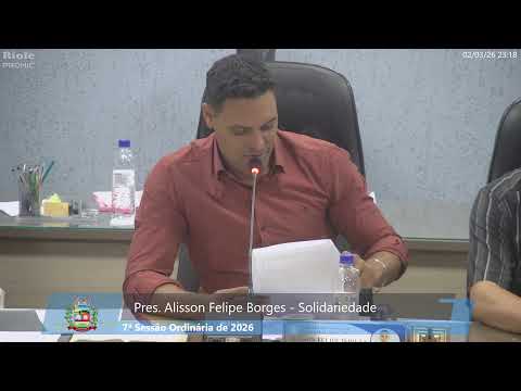 6ª E 7ª SESSÃO ORDINÁRIA DE 2026 - CÂMARA MUNICIPAL DE WENCESLAU BRAZ/PR