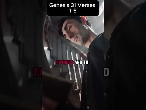 Genesis 31 - Verses 1-5 -  Jacob Flees Laban and God Defends Him #bibleverse #shorts