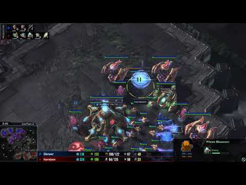Starcraft 2 - PvZ - Harstem vs Denver on Acid Plant