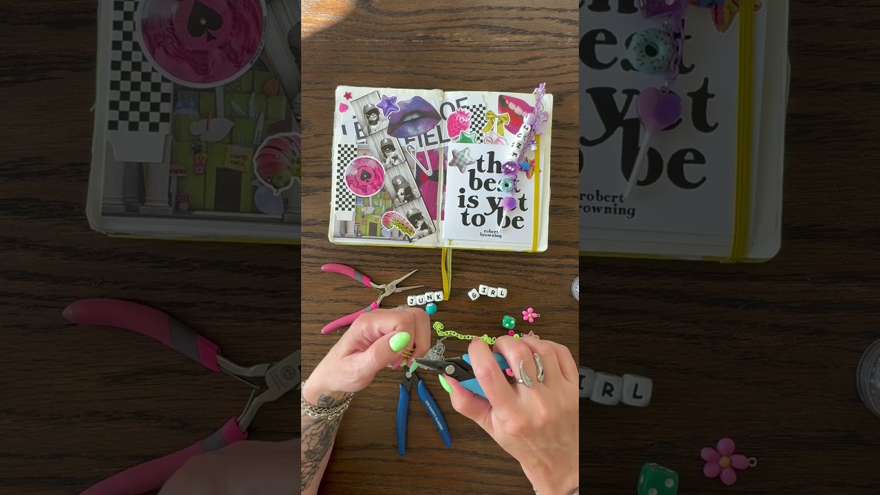 DIY junk journal charm tutorial—easy, creative, and personal. Add charm #junkjournal