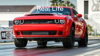 Nitro Nation vs Real Life ( Dodge Demon startup and Rev up sound )