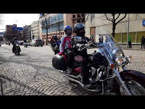 Oulun vappuajo moottoripyörät - 2018