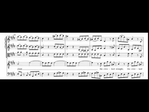 Every valley shall be exalted (Messiah - Händel) Score Animation