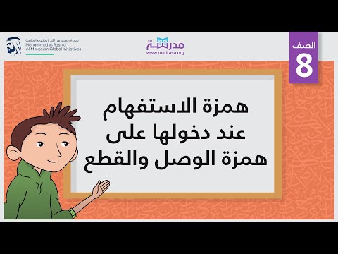 همزة الاستفهام عند دخولها على همزة الوصل والقطع