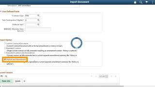 Importing the original contract and multiple Amendments/Renewals