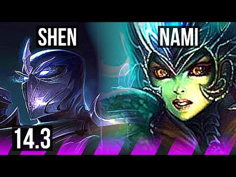 SHEN & Nilah vs NAMI & Draven (SUP) | Rank 14 Shen | BR Master | 14.3