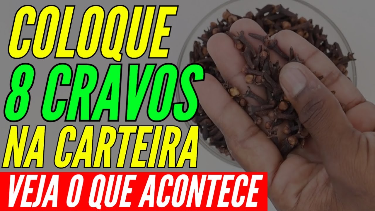 COLOQUE 8 CRAVOS NA CARTEIRA E VEJA O QUE ACONTECE