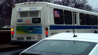 preview picture of video 'MTA Bus Orion V#6023 Bx23 Bus/#6014 Q50 Limited Bus@Pelham Bay Park Station'